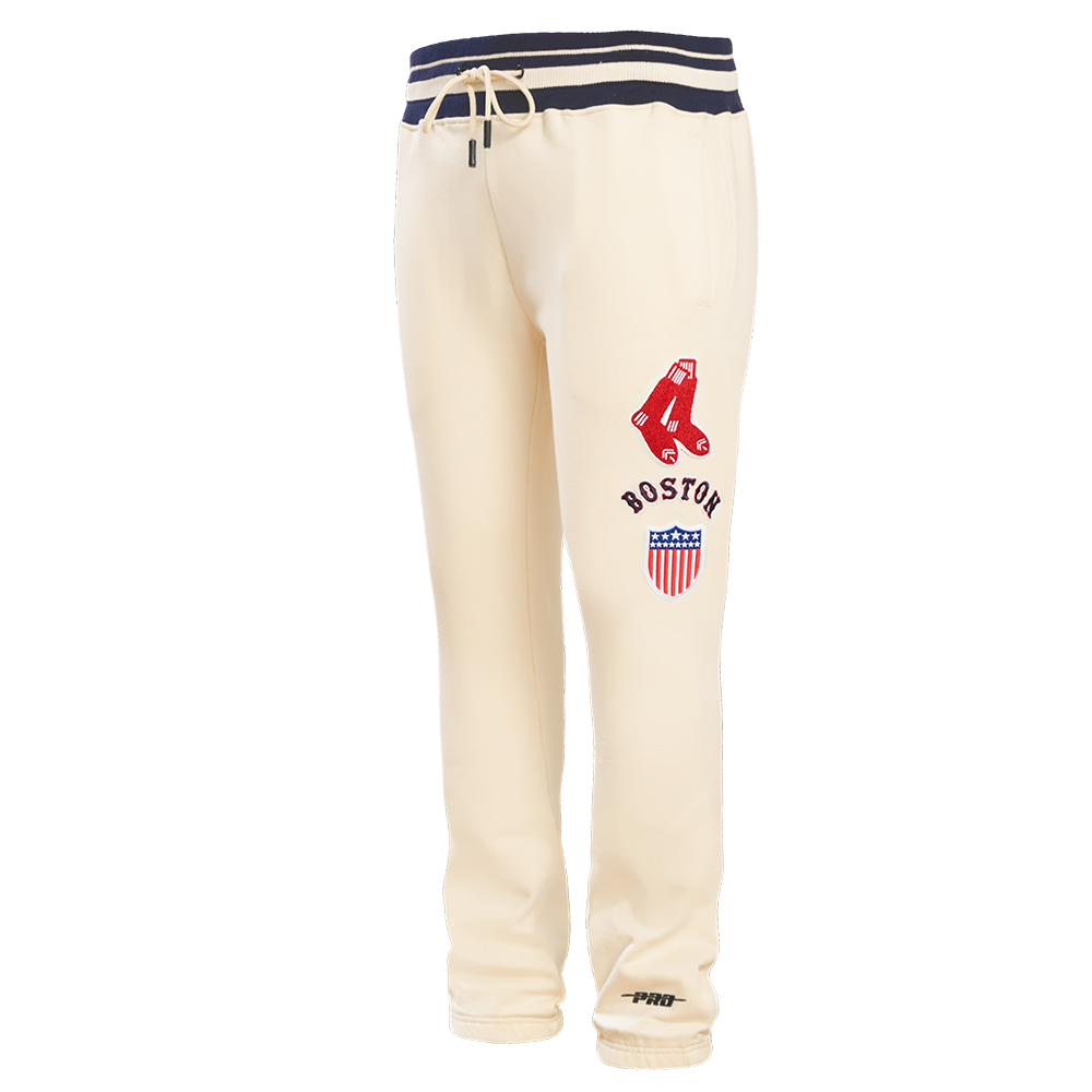 MLB BOSTON RED SOX RETRO CLASSIC MEN'S SWEATPANT (EGGSHELL/ MIDNIGHT NAVY)