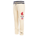 MLB BOSTON RED SOX RETRO CLASSIC MEN'S SWEATPANT (EGGSHELL/ MIDNIGHT NAVY)