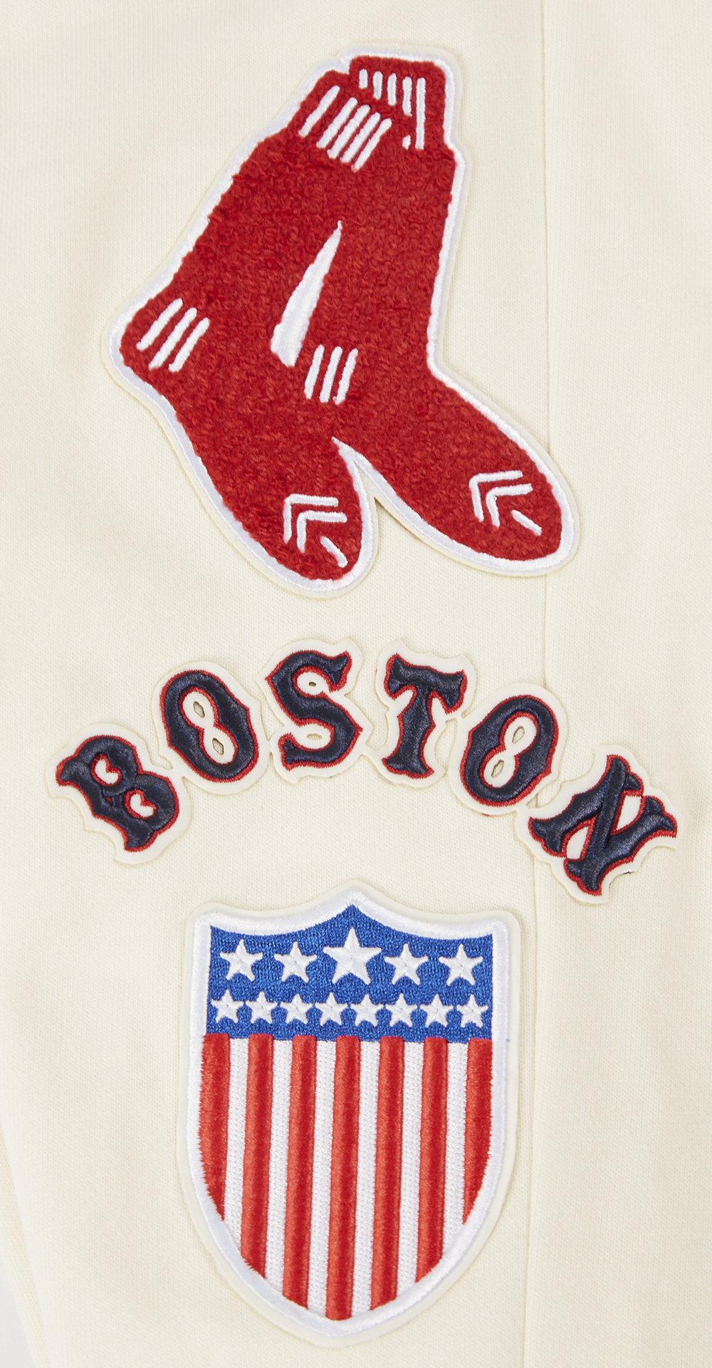 MLB BOSTON RED SOX RETRO CLASSIC MEN'S SWEATPANT (EGGSHELL/ MIDNIGHT NAVY)