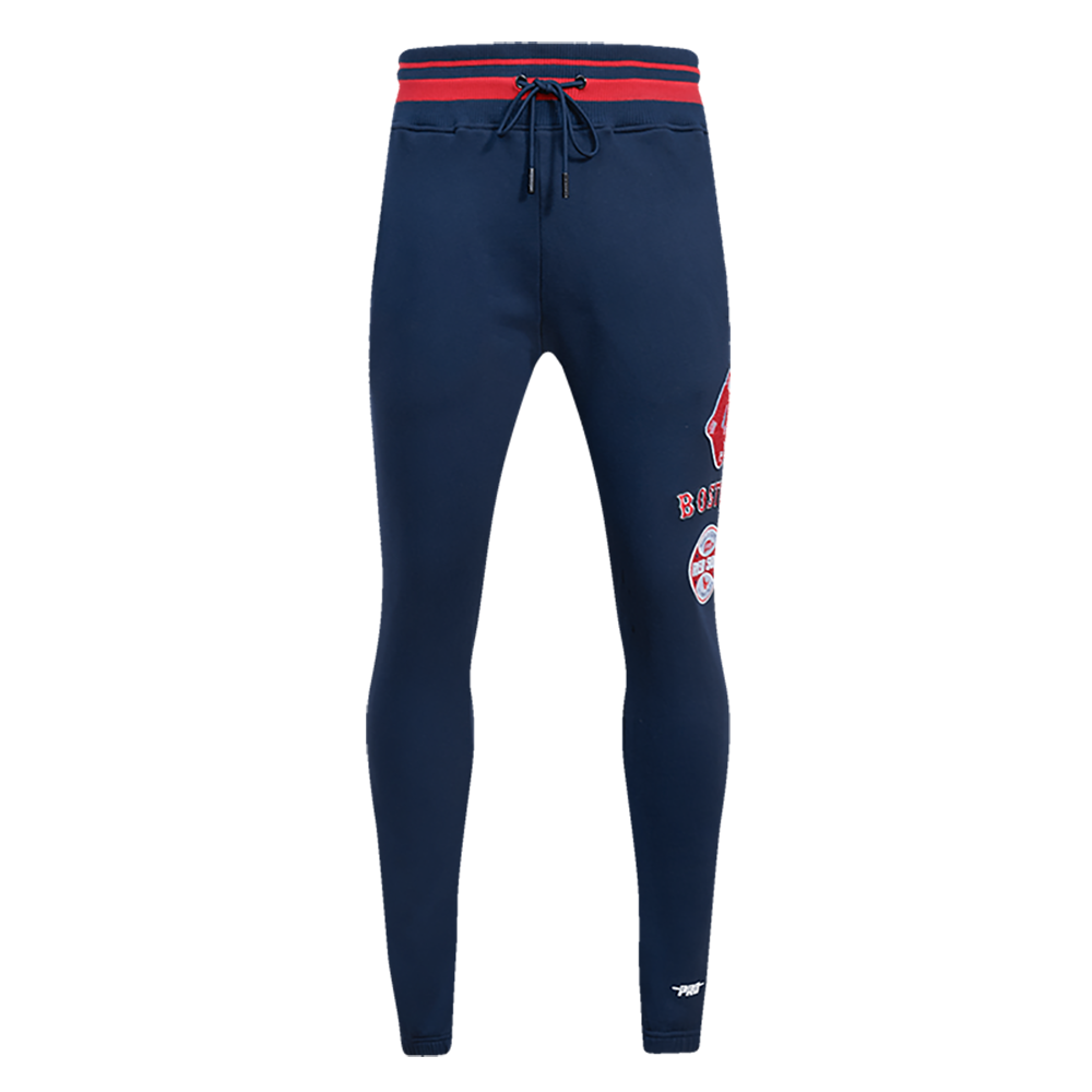 MLB BOSTON RED SOX RETRO CLASSIC MEN'S SWEATPANT (MIDNIGHT NAVY/RED/MIDNIGHT NAVY)