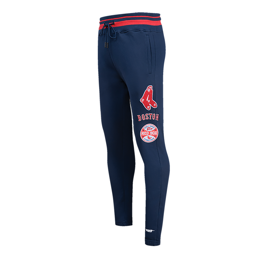 MLB BOSTON RED SOX RETRO CLASSIC MEN'S SWEATPANT (MIDNIGHT NAVY/RED/MIDNIGHT NAVY)
