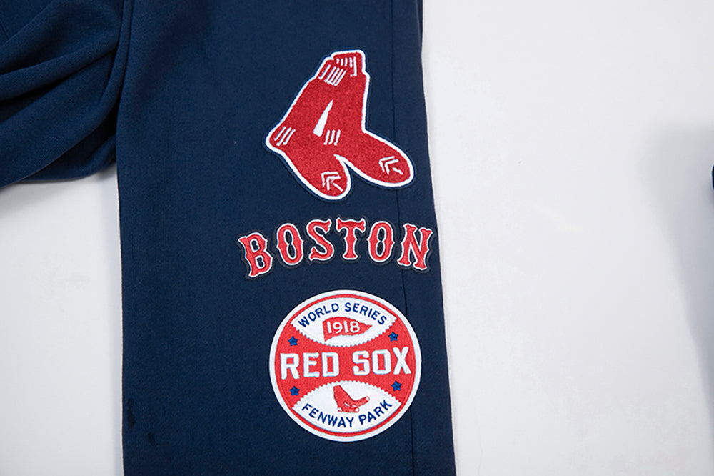 MLB BOSTON RED SOX RETRO CLASSIC MEN'S SWEATPANT (MIDNIGHT NAVY/RED/MIDNIGHT NAVY)