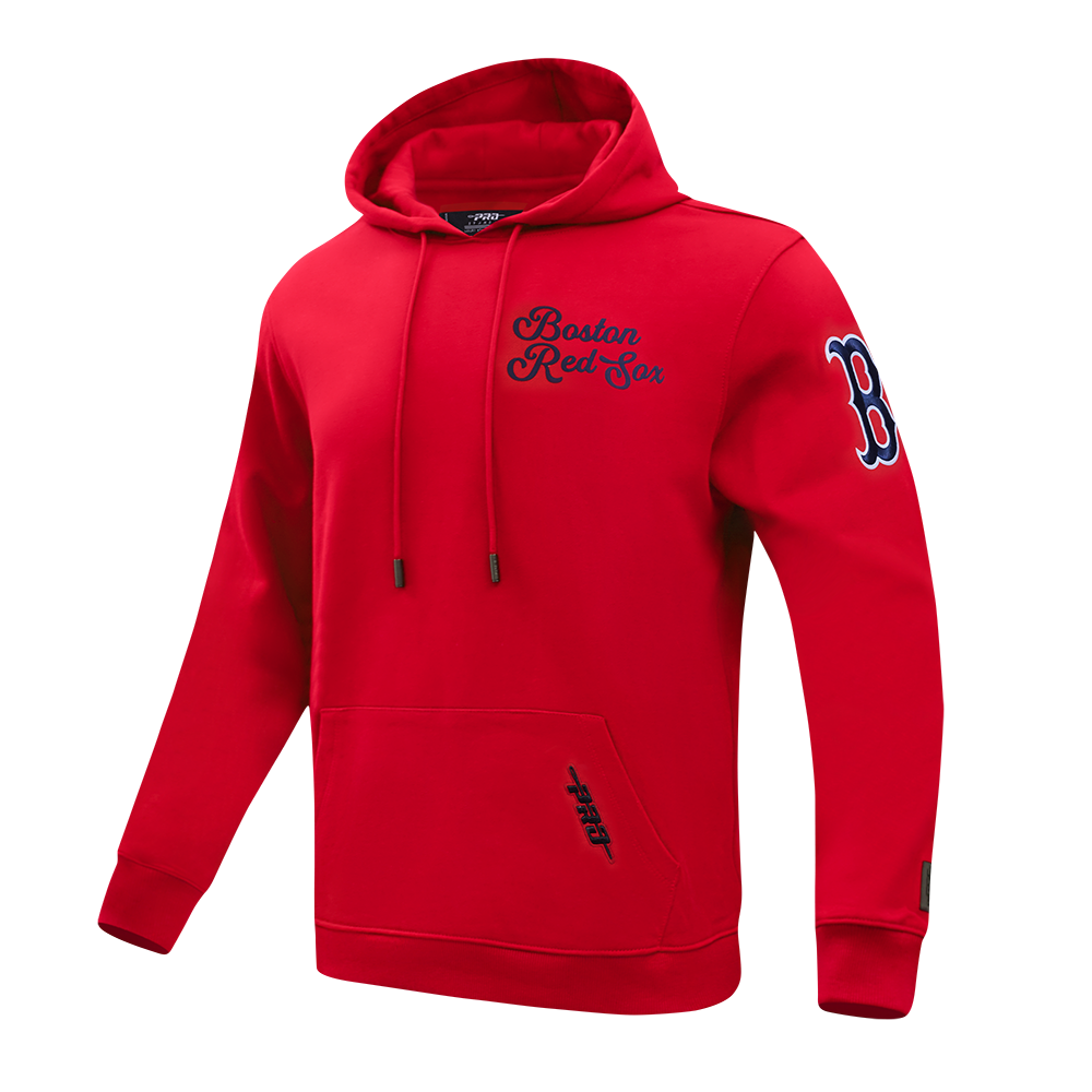 MLB BOSTON RED SOX SOUVENIR CHANDAIL À CAPUCHON EN MOLLETON POUR HOMME (ROUGE)