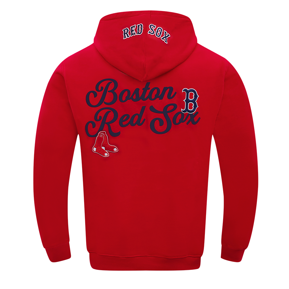MLB BOSTON RED SOX SOUVENIR CHANDAIL À CAPUCHON EN MOLLETON POUR HOMME (ROUGE)