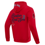 MLB BOSTON RED SOX SOUVENIR CHANDAIL À CAPUCHON EN MOLLETON POUR HOMME (ROUGE)