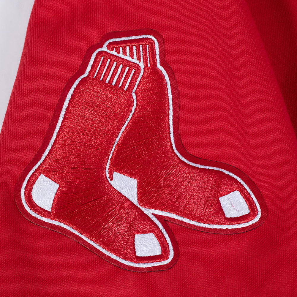 MLB BOSTON RED SOX SOUVENIR CHANDAIL À CAPUCHON EN MOLLETON POUR HOMME (ROUGE)