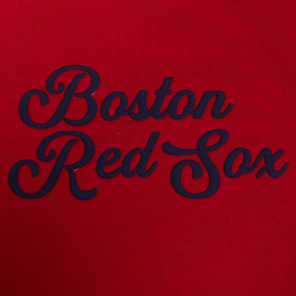 MLB BOSTON RED SOX SOUVENIR CHANDAIL À CAPUCHON EN MOLLETON POUR HOMME (ROUGE)