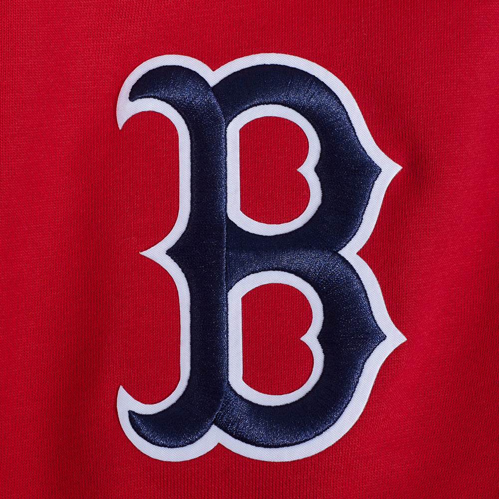 MLB BOSTON RED SOX SOUVENIR CHANDAIL À CAPUCHON EN MOLLETON POUR HOMME (ROUGE)