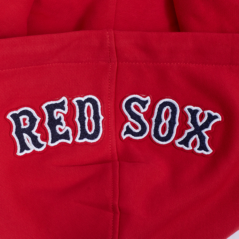 MLB BOSTON RED SOX SOUVENIR CHANDAIL À CAPUCHON EN MOLLETON POUR HOMME (ROUGE)