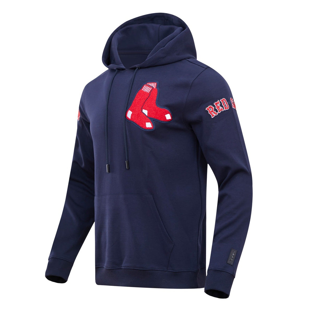 MLB BOSTON RED SOX CLASSIC CHENILLE MEN'S PULLOVER HOODIE (MIDNIGHT NAVY)