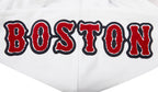 MLB BOSTON RED SOX CLASSIC CHENILLE MEN'S PULLOVER HOODIE (WHITE)