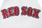 MLB BOSTON RED SOX CLASSIC CHENILLE MEN'S PULLOVER HOODIE (WHITE)