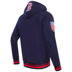MLB BOSTON RED SOX RETRO CLASSIC MEN'S PULLOVER HOODIE (MIDNIGHT NAVY/RED/MIDNIGHT NAVY)