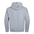 MLB BOSTON RED SOX NEUTRAL CHANDAIL À CAPUCHON EN MOLLETON À ÉPAULES TOMBANTES POUR HOMME (GRIS CHINÉ FONCÉ)