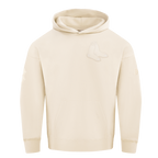MLB BOSTON RED SOX NEUTRAL MEN'S  DROP SHOULDER FLC PO HOODIE (EGGSHELL)