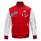 MLB BOSTON RED SOX SCRIPT TAIL BLOUSON COLLÉGIAL POUR HOMME (ROUGE/BLANC/MARINE MINUIT)