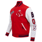 MLB BOSTON RED SOX SCRIPT TAIL BLOUSON COLLÉGIAL POUR HOMME (ROUGE/BLANC/MARINE MINUIT)