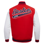 MLB BOSTON RED SOX SCRIPT TAIL BLOUSON COLLÉGIAL POUR HOMME (ROUGE/BLANC/MARINE MINUIT)
