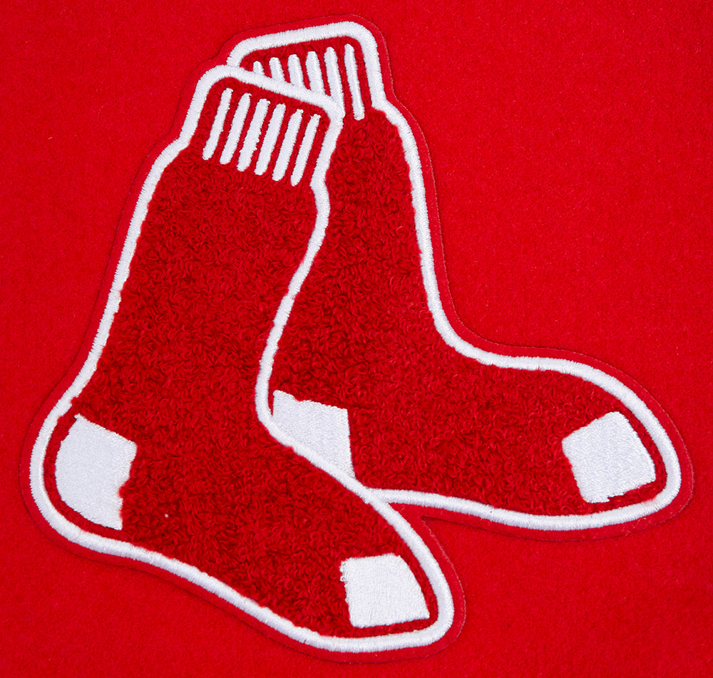 MLB BOSTON RED SOX SCRIPT TAIL BLOUSON COLLÉGIAL POUR HOMME (ROUGE/BLANC/MARINE MINUIT)
