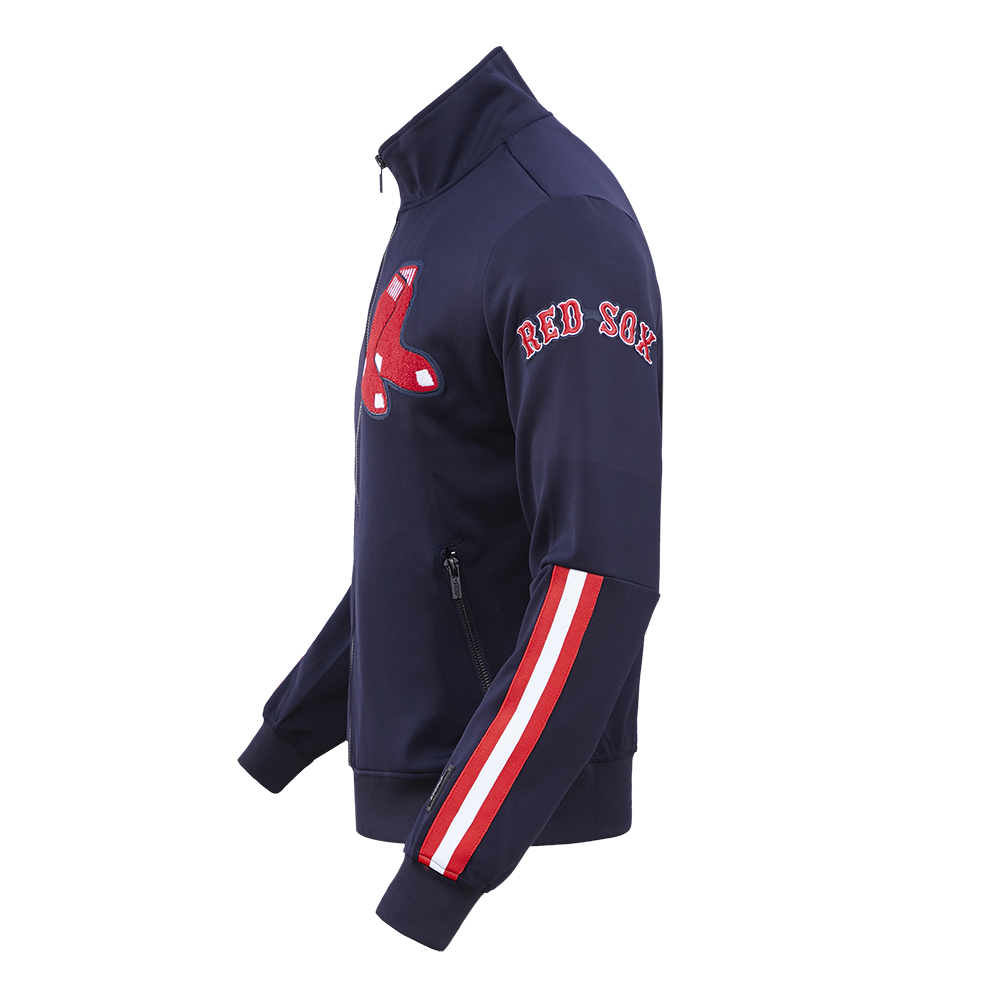 MLB BOSTON RED SOX CLASSIC VESTE D'ENTRAÎNEMENT EN MAILLE DOUBLE POUR HOMME (MARINE MINUIT)