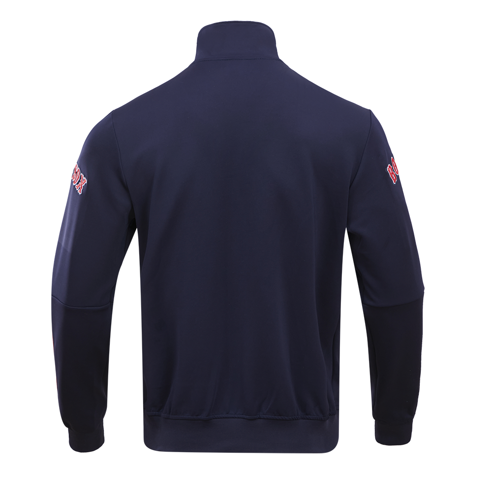 MLB BOSTON RED SOX CLASSIC VESTE D'ENTRAÎNEMENT EN MAILLE DOUBLE POUR HOMME (MARINE MINUIT)