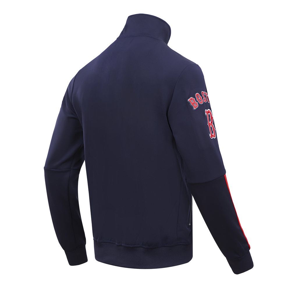 MLB BOSTON RED SOX CLASSIC VESTE D'ENTRAÎNEMENT EN MAILLE DOUBLE POUR HOMME (MARINE MINUIT)