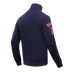 MLB BOSTON RED SOX CLASSIC VESTE D'ENTRAÎNEMENT EN MAILLE DOUBLE POUR HOMME (MARINE MINUIT)