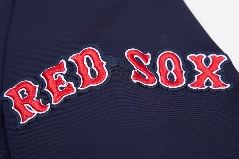 MLB BOSTON RED SOX CLASSIC VESTE D'ENTRAÎNEMENT EN MAILLE DOUBLE POUR HOMME (MARINE MINUIT)