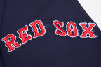MLB BOSTON RED SOX CLASSIC VESTE D'ENTRAÎNEMENT EN MAILLE DOUBLE POUR HOMME (MARINE MINUIT)