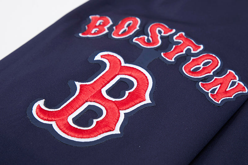 MLB BOSTON RED SOX CLASSIC VESTE D'ENTRAÎNEMENT EN MAILLE DOUBLE POUR HOMME (MARINE MINUIT)