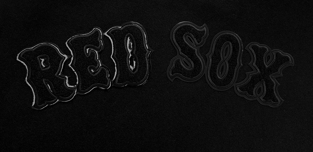 MLB BOSTON RED SOX TRIPLE BLACK WOOL MEN'S VARSITY JACKET (TRIPLE BLACK)