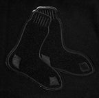 MLB BOSTON RED SOX TRIPLE BLACK WOOL MEN'S VARSITY JACKET (TRIPLE BLACK)