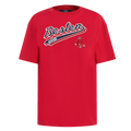 MLB BOSTON RED SOX SCRIPT TAIL HAUT DE COUPE BOYFRIEND POUR FEMME (ROUGE)