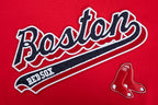 MLB BOSTON RED SOX SCRIPT TAIL HAUT DE COUPE BOYFRIEND POUR FEMME (ROUGE)