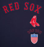 MLB BOSTON RED SOX RETRO CLASSIC HAUT À COUPE CARRÉE POUR FEMME (MARINE MINUIT)