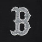 MLB BOSTON RED SOX REVERSE FRENCH TERRY HAUT EN JERSEY SIMPLE À COUPE CARRÉE POUR FEMME (NOIR)