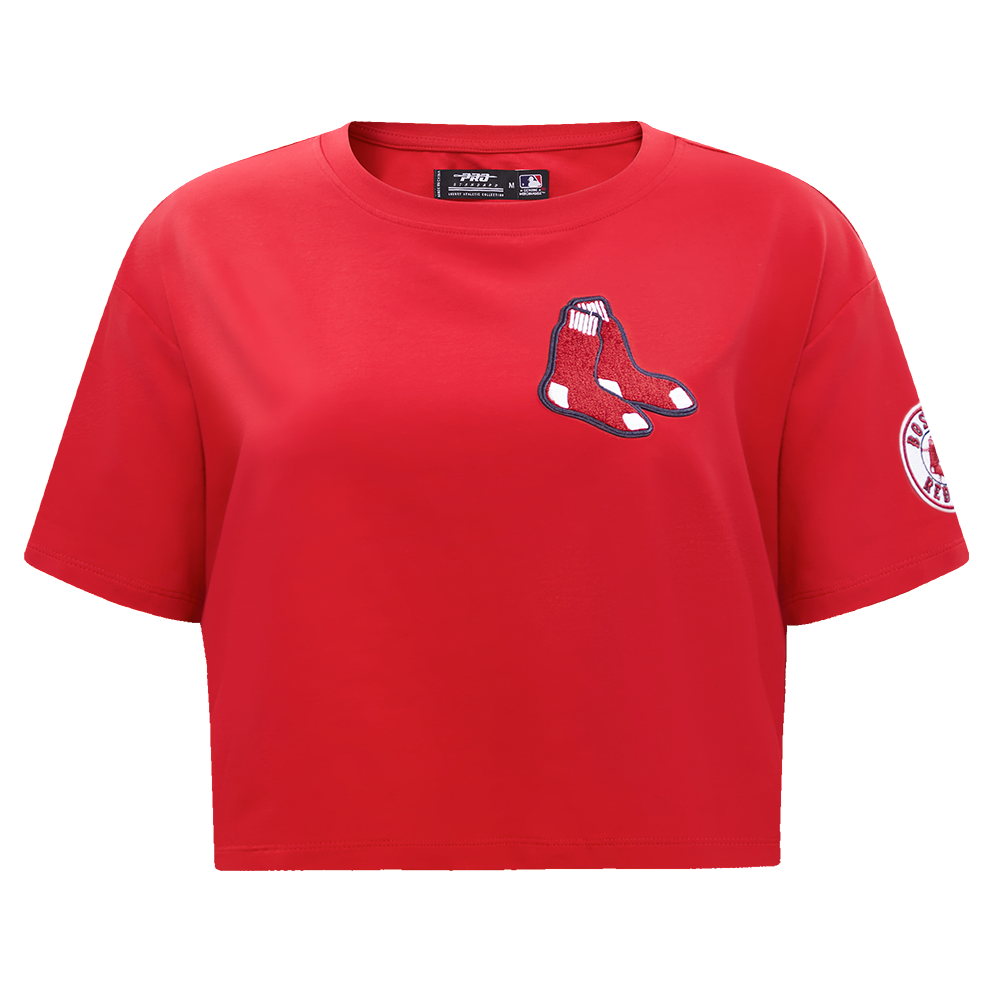 MLB BOSTON RED SOX CLASSIC HAUT À COUPE CARRÉE POUR FEMME (ROUGE)