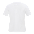 MLB BOSTON RED SOX CLASSIC SHORT SLEEVE WOMEN'S SINGLE JERSEY SLIM FIT TOP (WHITE)