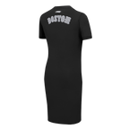 MLB BOSTON RED SOX REVERSE FRENCH TERRY WOMEN'S BODYCON DRESS (BLACK)