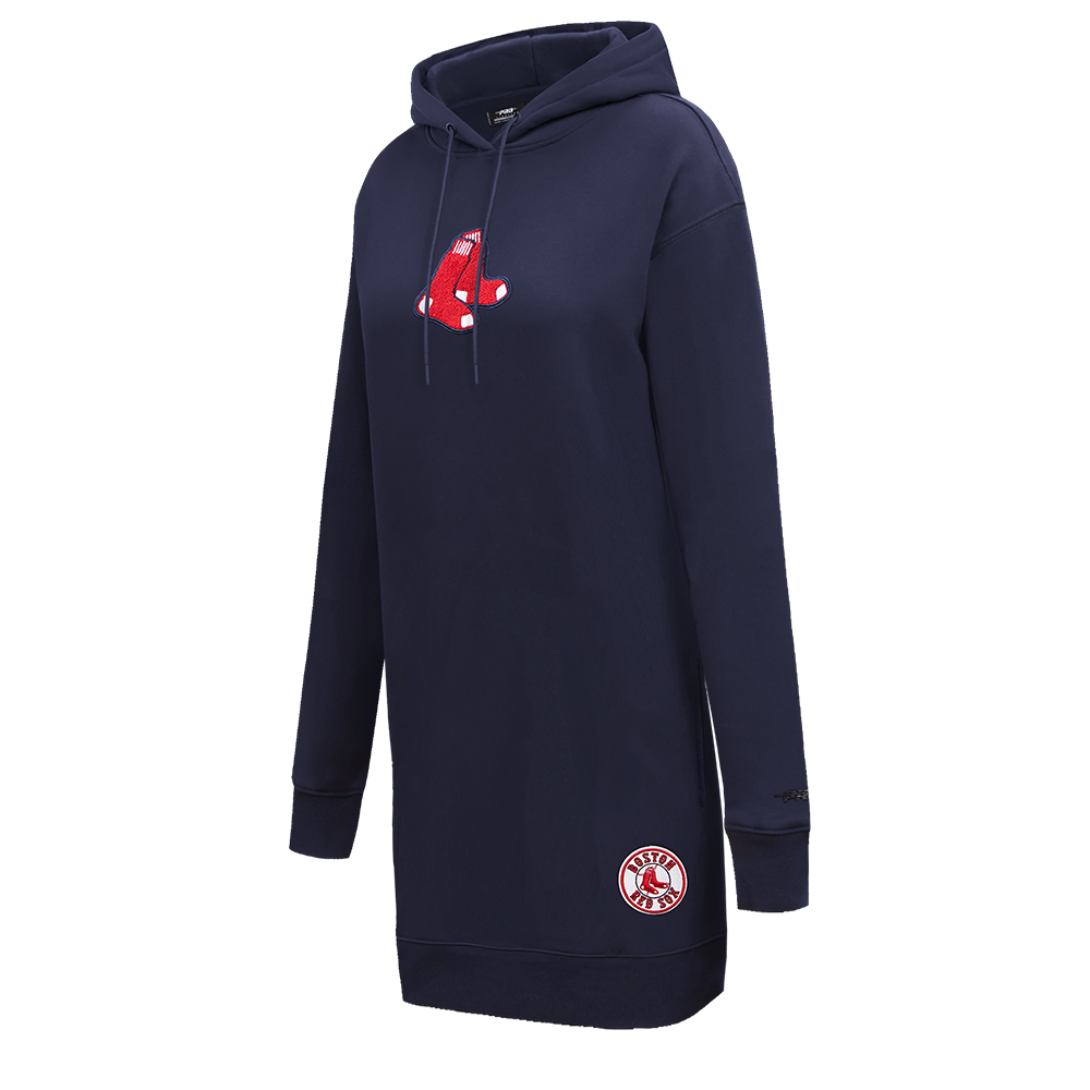 MLB BOSTON RED SOX CLASSIC WOMEN'S HOODIE DRESS (MIDNIGHT NAVY)