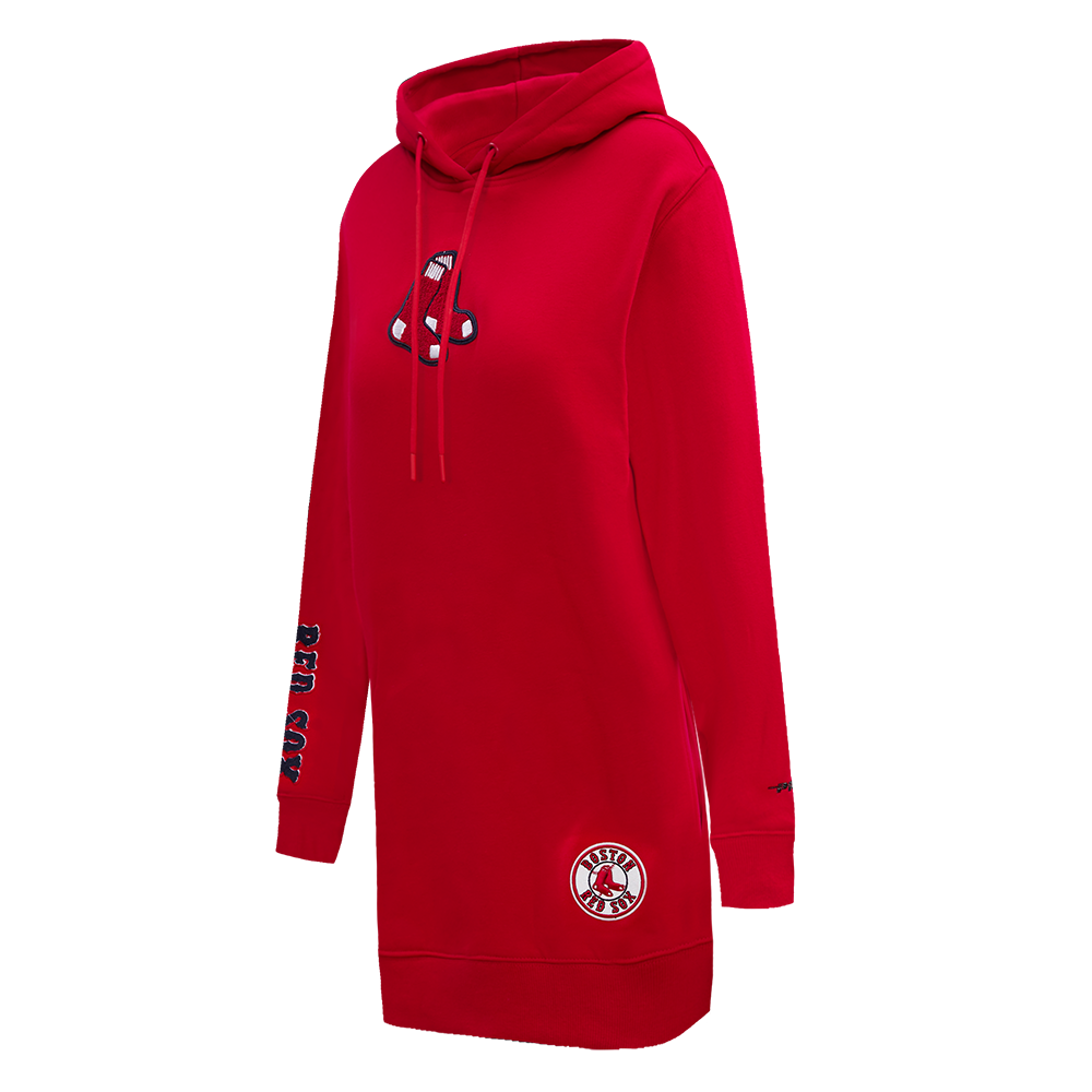 MLB BOSTON RED SOX CLASSIC WOMEN'S HOODIE DRESS (RED)