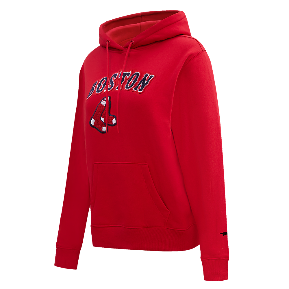 MLB BOSTON RED SOX CLASSIC WOMEN'S PULLOVER HOODIE (RED)