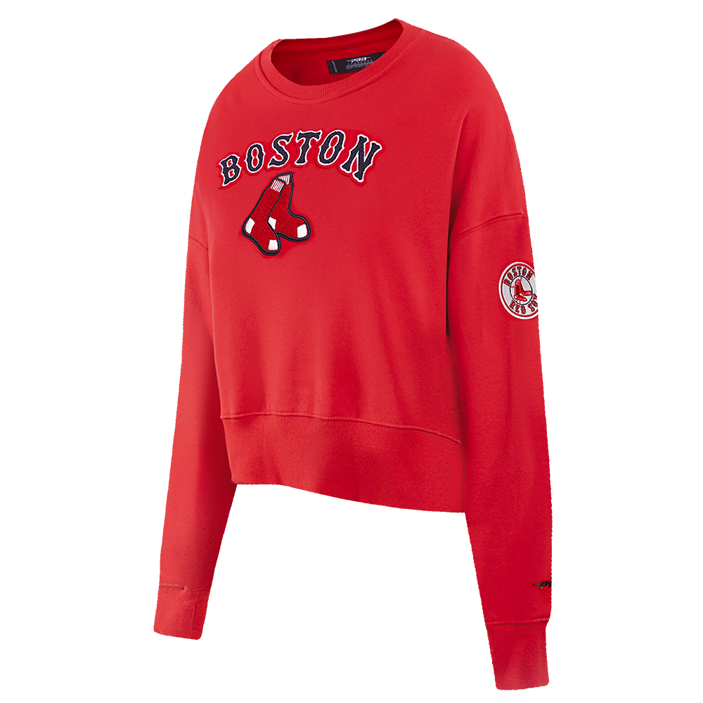 MLB BOSTON RED SOX CLASSIC WOMEN'S CREWNECK (RED)