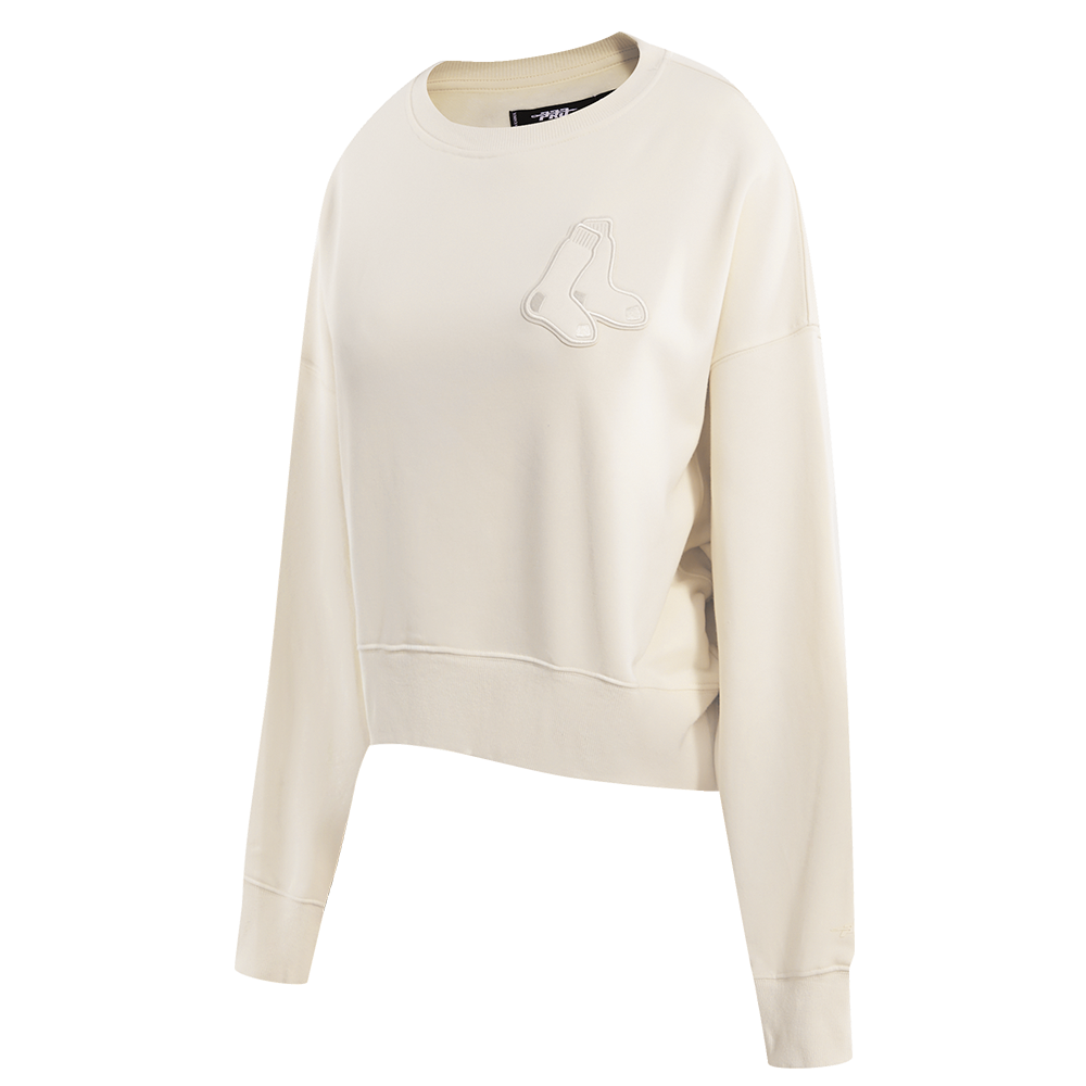 MLB BOSTON RED SOX NEUTRAL WOMEN'S CREWNECK (EGGSHELL)