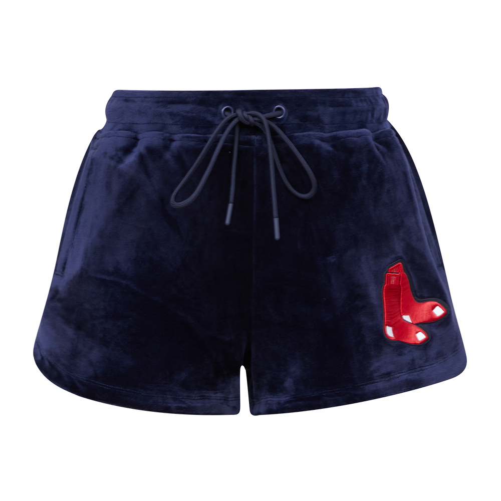 MLB BOSTON RED SOX CLASSIC WOMEN'S VELOUR SHORT (MIDNIGHT NAVY)