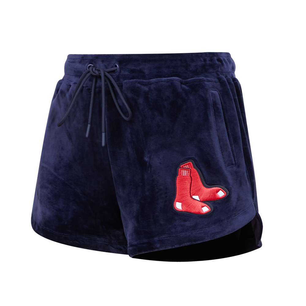 MLB BOSTON RED SOX CLASSIC WOMEN'S VELOUR SHORT (MIDNIGHT NAVY)
