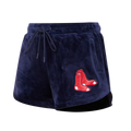 MLB BOSTON RED SOX CLASSIC WOMEN'S VELOUR SHORT (MIDNIGHT NAVY)