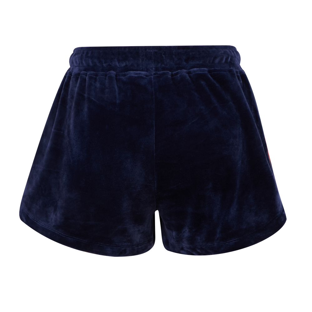 MLB BOSTON RED SOX CLASSIC WOMEN'S VELOUR SHORT (MIDNIGHT NAVY)