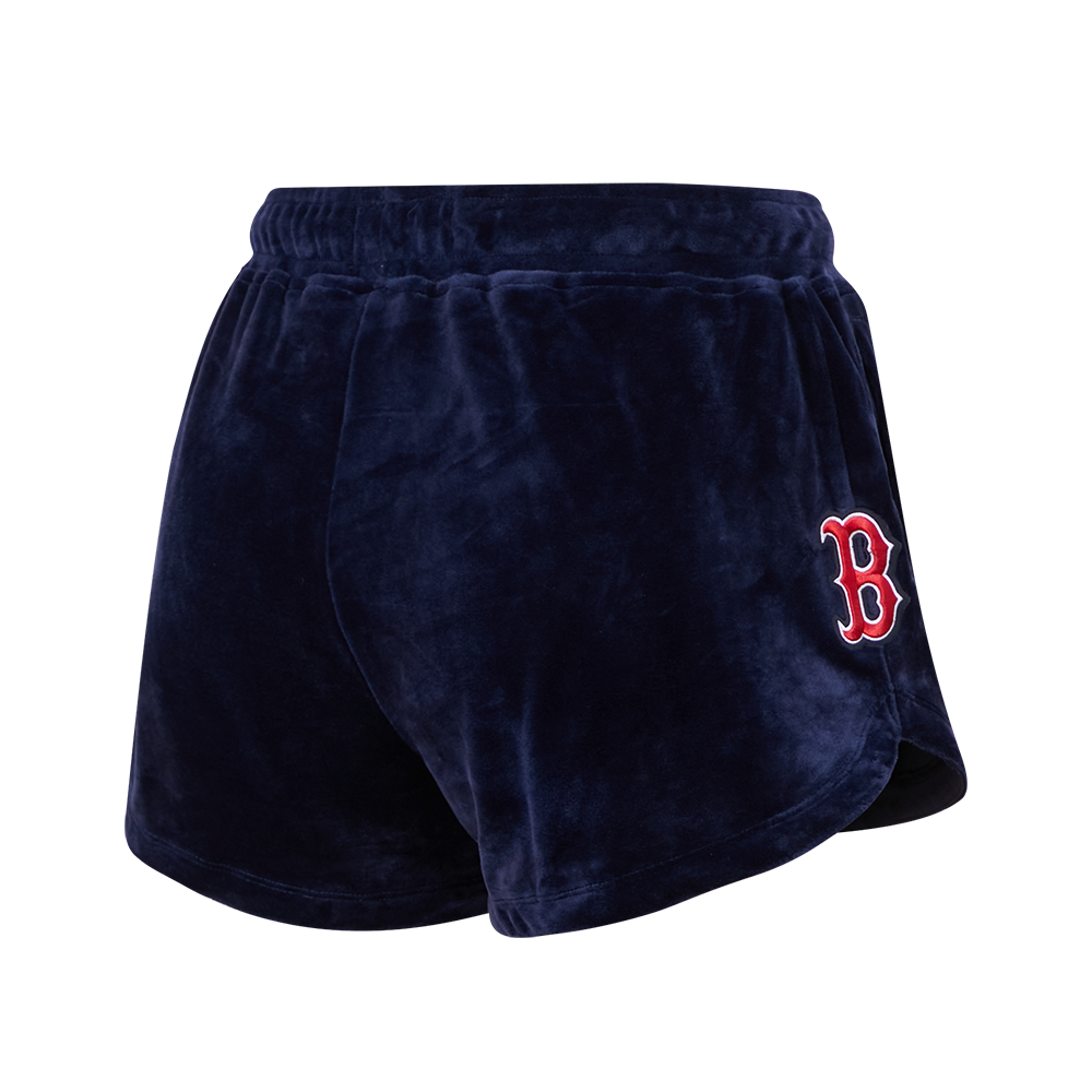 MLB BOSTON RED SOX CLASSIC WOMEN'S VELOUR SHORT (MIDNIGHT NAVY)