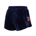 MLB BOSTON RED SOX CLASSIC WOMEN'S VELOUR SHORT (MIDNIGHT NAVY)